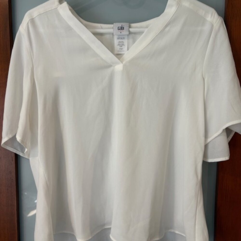 Cabi Essential Top, White, Size S, NWOT- never worn